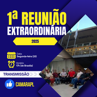 Câmara Municipal de Pedro Leopoldo terá 1ª Reunião Extraordinária de 2025