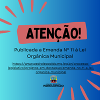 Emenda Nº 11 à Lei Orgânica Municipal